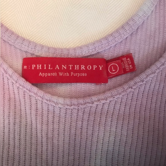 n:Philanthropy Multi-Pastel Tie Dye Ribbed Tank Top - Picture 5 of 6